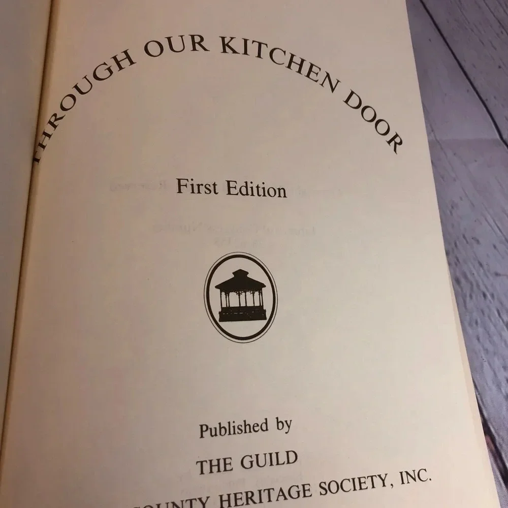 Vintage 1979 first edition THROUGH OUR KITCHEN DOOR cookbook